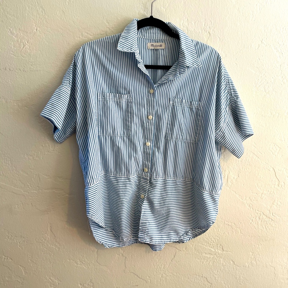 Madewell striped button down